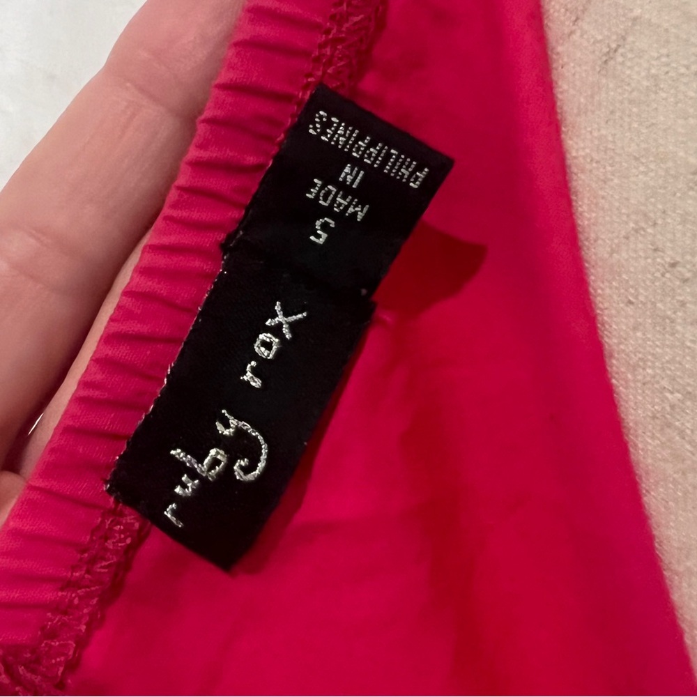 Ruby Rox Vibrant Pink Button-Front Mini Dress - image 4